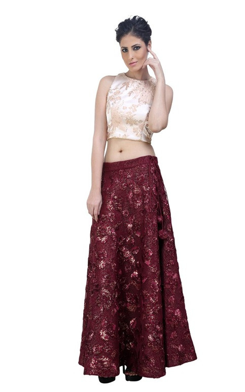 Maroon Gown